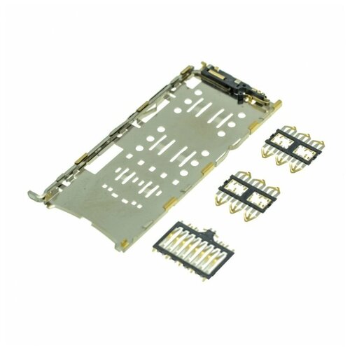 коннектор сим карты sim коннектор карты памяти mmc универсальный 20 pin тип 1 Коннектор сим карты (SIM) + коннектор карты памяти (MMC) для Xiaomi Redmi Note 5A / Redmi Note 5A Prime