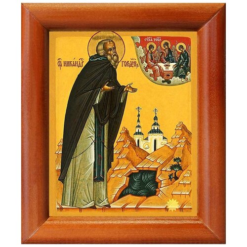 преподобный мартин туровский икона в рамке 8 9 5 см Преподобный Никандр Городноезерский, икона в рамке 8*9,5 см