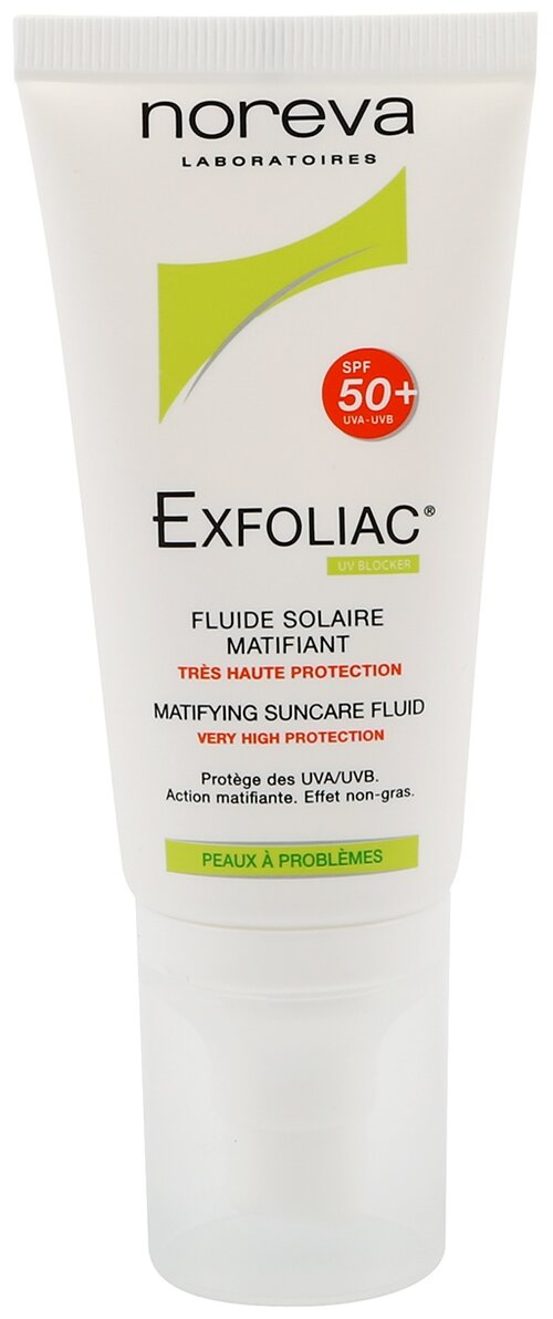 Noreva laboratories флюид Exfoliac Matifiant матирующий SPF 50, 40 мл