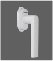 Ручка оконная REHAU LINEA-Design для пластиковых окон / для балконной двери / ограничитель блокиратор KIS / без ключа / с защитой от выпадения / белая