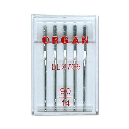 фото Набор игл для бытовых швейных машин "organ needles", №90, 5 штук, арт. elх705