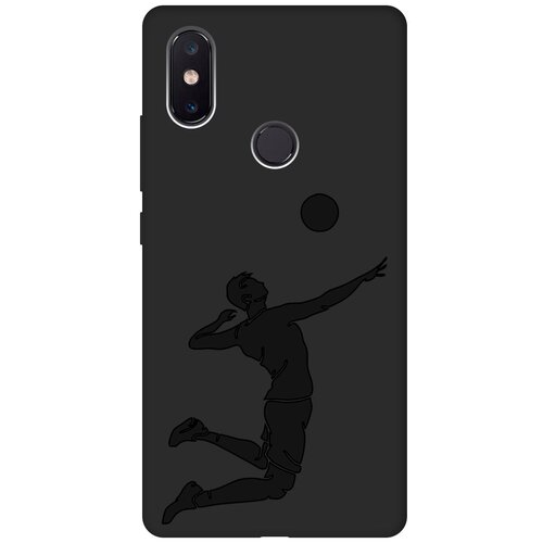 Матовый чехол Volleyball для Xiaomi Mi 8 SE / Сяоми Ми 8 СЕ с эффектом блика черный матовый чехол true king для xiaomi mi 8 se сяоми ми 8 се с 3d эффектом черный