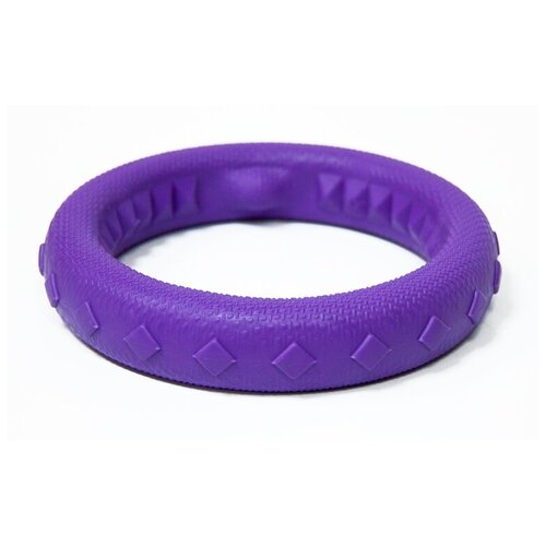 фото Игрушка "кольцо плавающее" среднее зооник, 17 см, пластикат, фиолетовая
