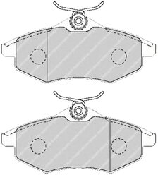 Дисковые тормозные колодки передние Ferodo FDB1542 для Citroen C2, Citroen C3 (4 шт.)