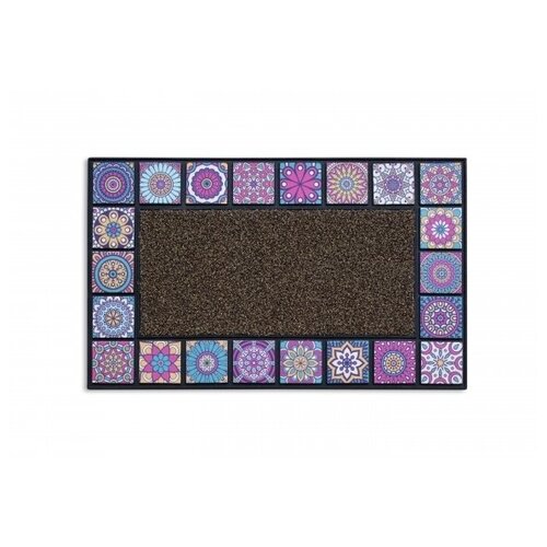 Коврик придверный MOSAIC QUADRO violet 76Х45 см