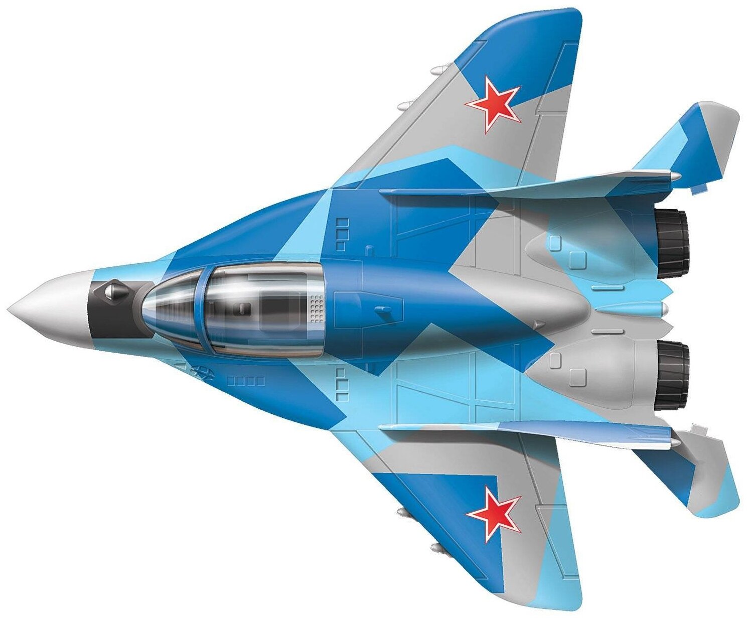Сборная модель Звезда Российский самолёт истребитель - фото №5