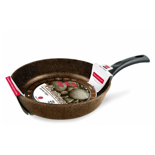 фото Сковорода "каменная. балтик браун", несъемная ручка, 28 см нева металл посуда