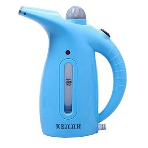 Ручной отпариватель для одеждыпарогенератор Kelli 1700Вт 2 режима подачи пара шкала уровня воды насадка-щетка бирюзовый 83000₽