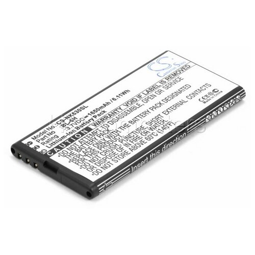 Аккумулятор для телефона Nokia Lumia 630, 635 (BL-5H) original bl 5h 1830mah replacement battery for nokia lumia 630 38 635 636 lumia630 rm 977 rm 978 bl5h bl 5h li polymer batteries