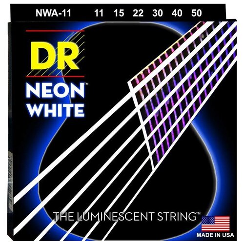 DR NWA-11 HI-DEF NEON Струны для акустической гитары струны для акустической гитары dr string nra 11 hi def neon