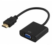 Переходник адаптер из HDMI в VGA / 0,1м / Черный