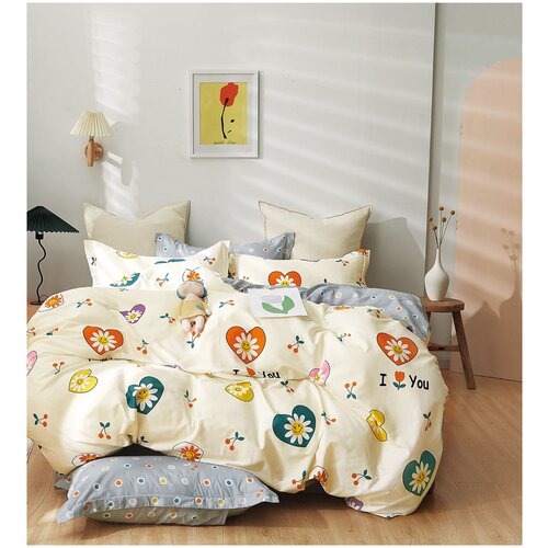 Постельное белье Tango (Танго) Евро TPIG6-1431 КОД1038, Сатин (Твил), 70x70 и 50x70