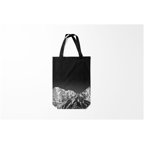 фото Сумка-шоппер / 31х42 см / популярные иллюстрации / природа горы в моем сердце камуфляж burnettie