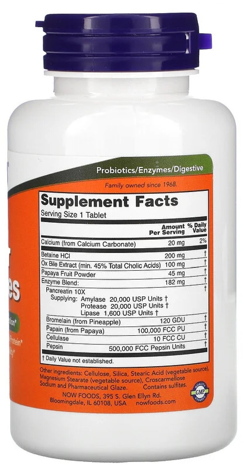 Таблетки NOW Super Enzymes, 250 г, 150 мл, 90 шт.