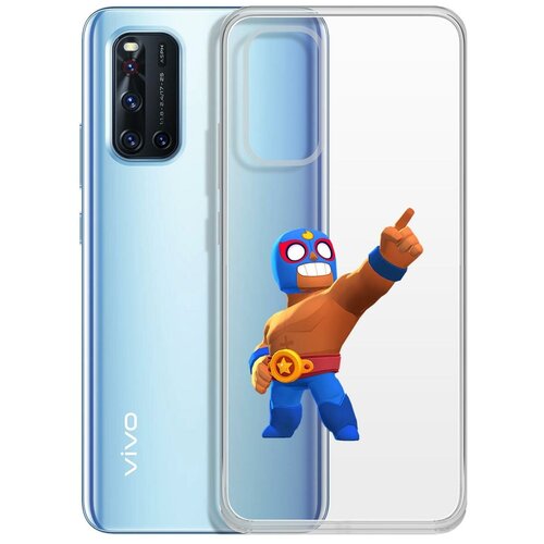 фото Чехол-накладка clear case brawl stars-эль примо для vivo v19 krutoff group