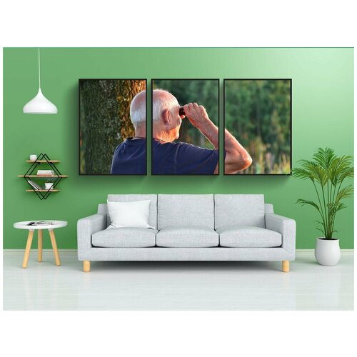 фото Набор модулных постеров для интерьера "старший, человек, мужской" 60x90 см. в тубусе, без рамки lotsprints