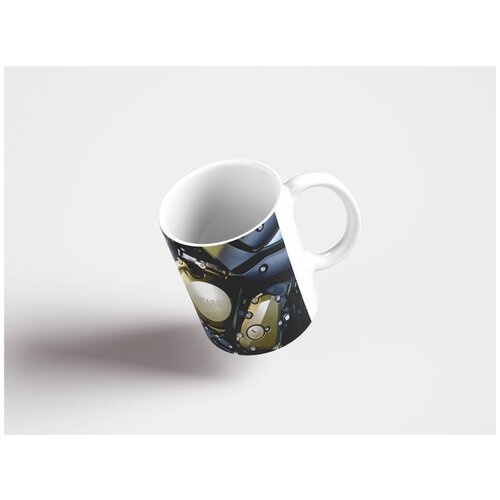 фото Кружка "ямаха, мотоцикл, двигатель 320 мл. белая" lotsprints