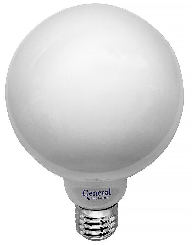 Лампа светодиодная. General декор матов. GLDEN-G125S-M 8Вт 230В 4500К Е27