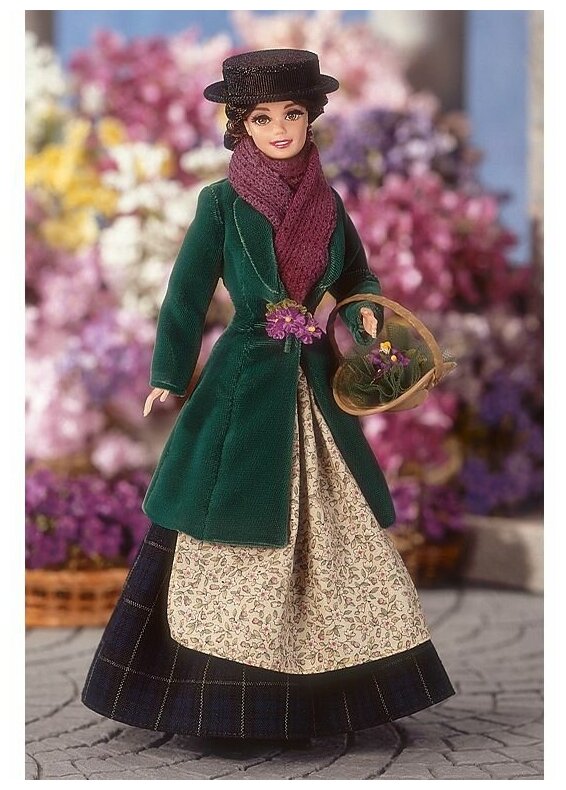 Кукла Barbie as Eliza Doolittle from My Fair Lady as the Flower Girl (Барби Элиза Дулитл из Моя прекрасная леди в роли Цветочницы)