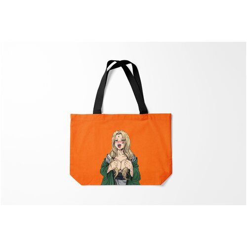 фото Сумка-шоппер / 46х35 см / девушкам / аппетитные формы ahegao цунаде burnettie