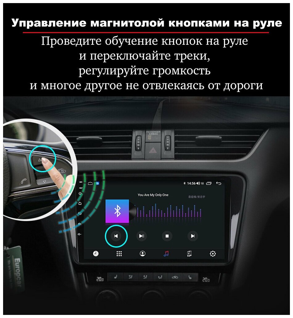 Автомагнитола для MITSUBISHI Outlander XL (2006-2012), Android 9, 2/32 Gb, Wi-Fi, Bluetooth, Hands Free, разделение экрана, поддержка кнопок на руле