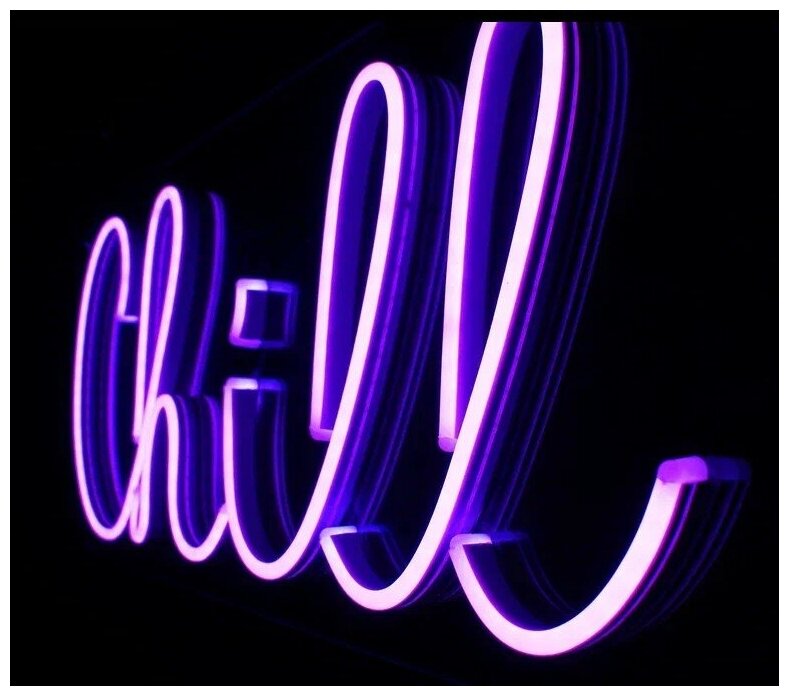 Светильник-ночник неоновый декоративный NEO Chill, 20х40 см - фотография № 1