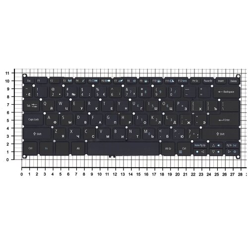 Клавиатура для ноутбука Acer Aspire R14 R5-471 черная с подсветкой 1458₽