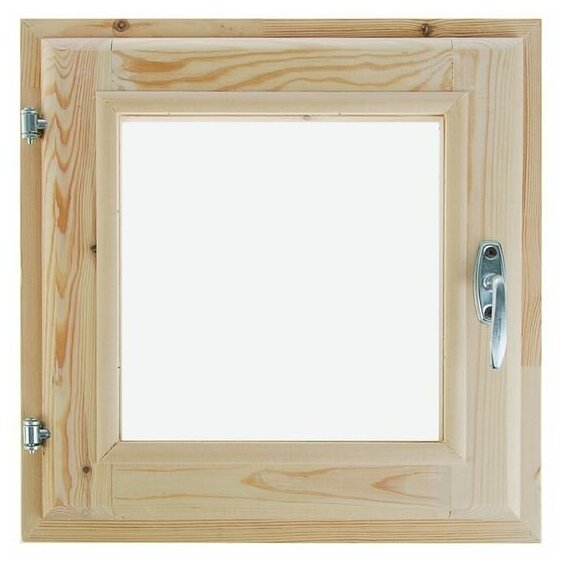 Окно, 40×40см, двойное стекло, с уплотнителем, из хвои