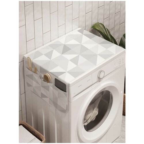 фото Органайзер ambesonne для хранения "мраморный узор" на стиральную машину, 45x120 см