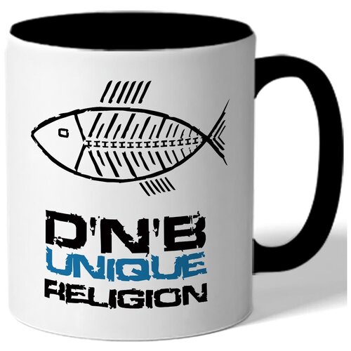 фото Кружка d'n'b. цветная внутренняя поверхность drabs