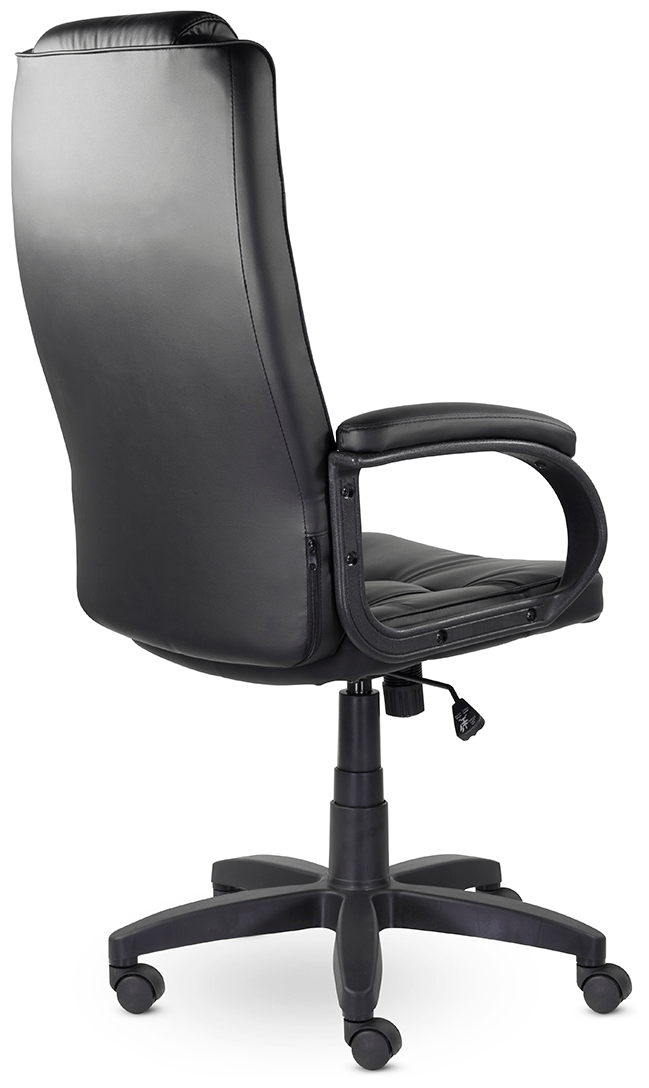 Кресло компьютерное Самсон "Премьер", механизм топ-ган, кожзам, черное - фотография № 2
