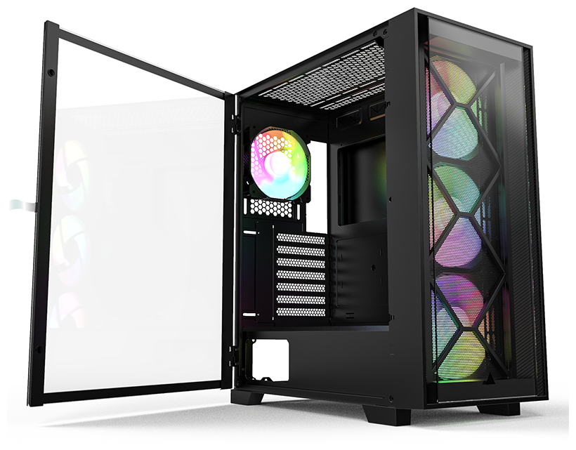 Компьютерный корпус Montech AIR 1000 Premium Black - купить в интернет-магазине 