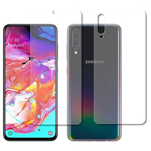 Гидрогелевая пленка LuxCase для Samsung Galaxy A70 0.14mm Matte Front and Back 87109 защитная гидрогелевая пленка для samsung galaxy a02 на экран и заднюю поверхность