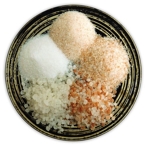 Соль пищевая набор №1 ЭКО плюс , 2,5 кг (гималайская розовая, морская крымская)