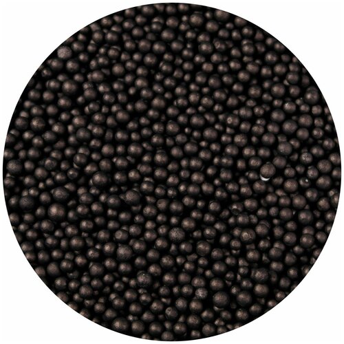 Шарики пенопластовые, наполнитель в слайм, подарок. Черный цвет, 2 баночки по 30 мл.