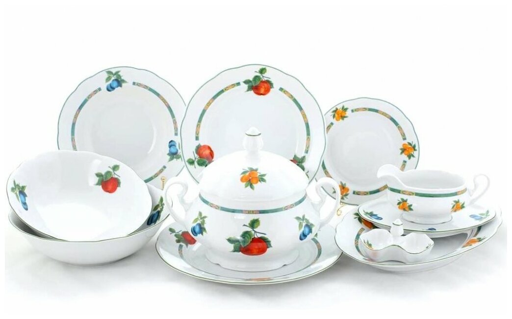 фото Сервиз столовый Leander Мэри-Энн Фруктовый сад на 6 персон 25 предметов
