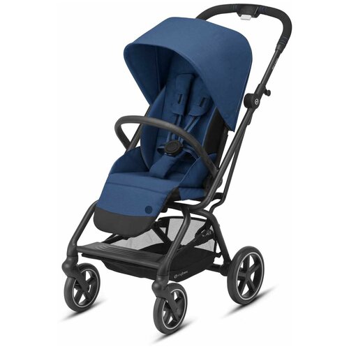 Прогулочная коляска Cybex Eezy S Twist+ 2 Navy Blue на шасси Black с бампером