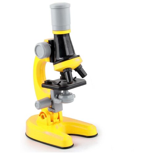 фото Набор для опытов с микроскопом детский scientific microscope желтый