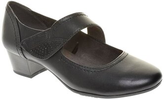 Туфли Jana женские демисезонные, размер 39, цвет черный, артикул 24303-25-022