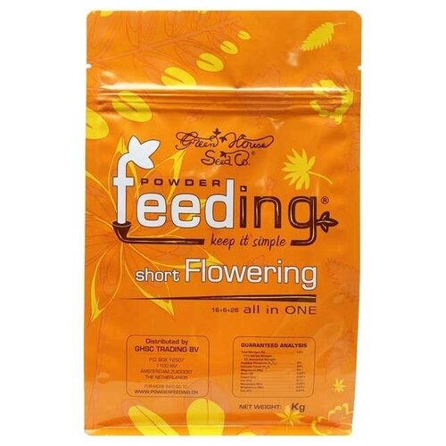 удобрение green house powder feeding short flowering 1000 гр 1 кг Удобрение Powder Feeding Short Flowering 500гр