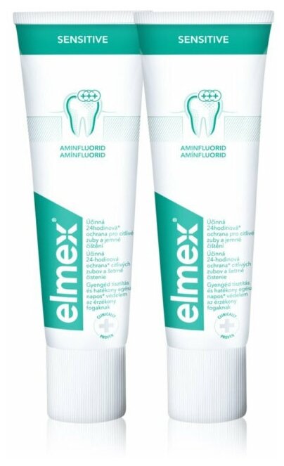 Зубная паста Elmex Sensitive для чувствительных зубов 2 х 75 мл