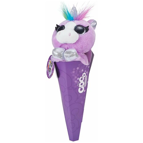 мягкая игрушка zuru лама с детенышем сюрпризом Мягкая игрушка Zuru Единорог фиолетовый с детенышем-сюрпризом