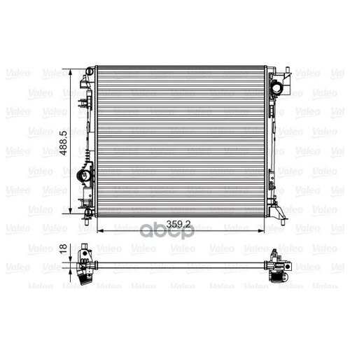 Радиатор NISSAN QASHQAI II 1 2T 14 VALEO 735624