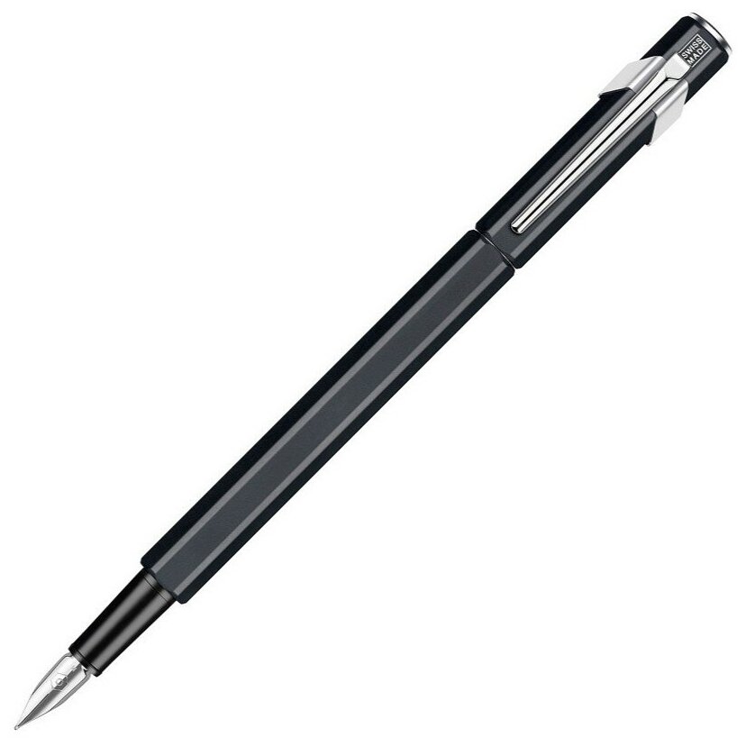 Ручка перьев. Carandache Office 849 Classic (842.009) Matte Black EF ст.нерж. подар.кор.