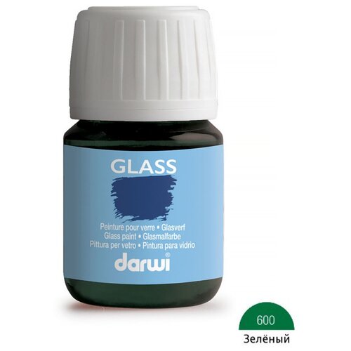 DA0700030 Краска для стекла Darwi GLASS, 30мл (600 зеленый)