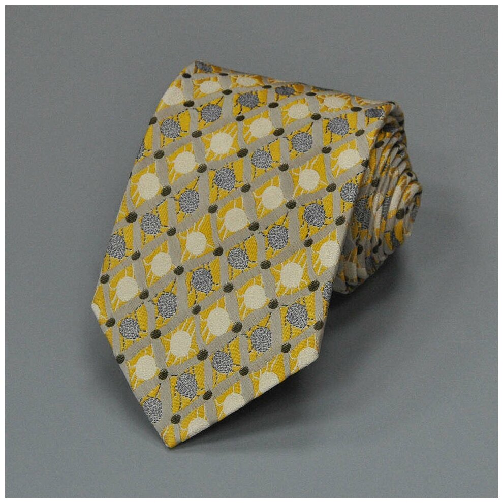 Оригинальный галстук из шелка в спокойных тонах Christian Lacroix 835294 