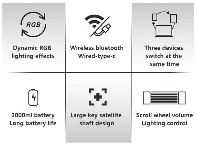 Механическая клавиатура Ajazz K870T черная Red switch английская раскладка