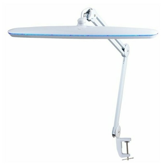 фото Лампа настольная светодиодная для маникюра на струбцине OKIRO LED 182 PRO / светодиодный светильник со струбциной / светильник настольный