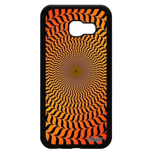 фото Противоударный чехол на смартфон // galaxy a5 2017 // "иллюзия круга" эффект дизайн, utaupia, оранжевый