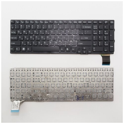 Клавиатура для ноутбука Sony Vaio VPC-SE черная без рамки 960₽